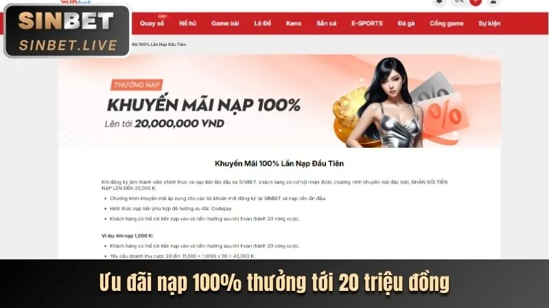 Khuyến mãi nạp tiền lần đầu CMD68 2026 dành cho người dùng mới